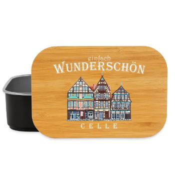 Celle, Niedersachsen, Fachwerkhäuser, Deutschland - Lunch Box - Schwarz - Vorne