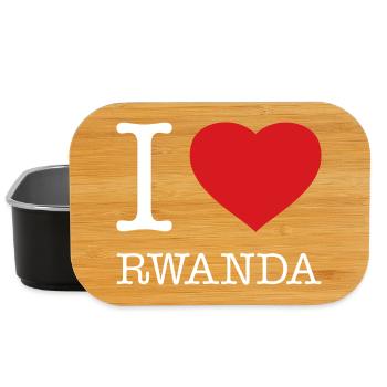 I LOVE RWANDA - Lunch Box - Schwarz - Vorne