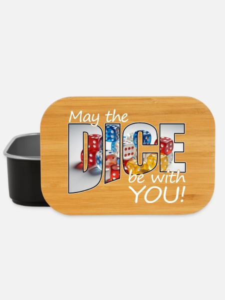 Boardgamer - May the dice be with you! - Lunch Box - Schwarz