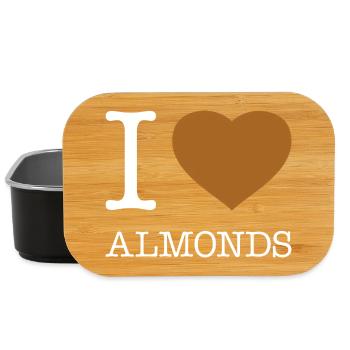 J’ADORE LES AMANDES - Boîte à goûter - noir - Devant