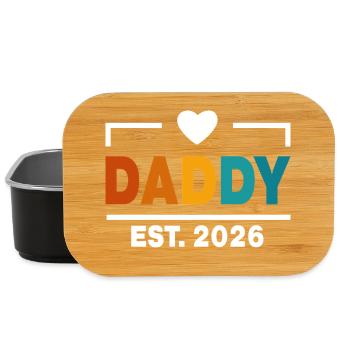 Daddy Est 2026 First Daddy New Dad Est 2026 - Lunch Box - black - Front