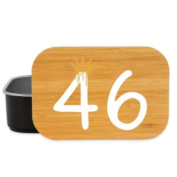 Regal Gold Crown Design black with the number 44 - Lunch Box - black - Front