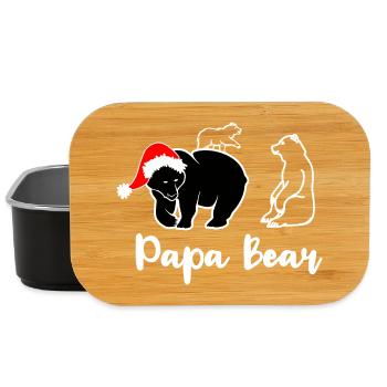 Papa Bear Pride and Tenderness Gift - Lunch Box - black - Front