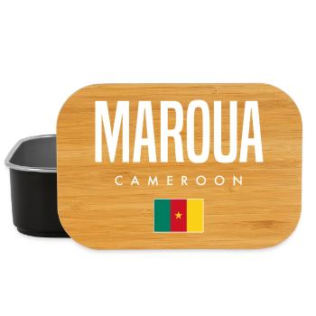 Maroua Cameroon Cameroonian - Lunch Box - black - Front