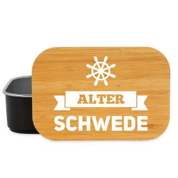 Alter Schwede Lustiger Ausdruck Spruch - Lunch Box - Schwarz - Vorne
