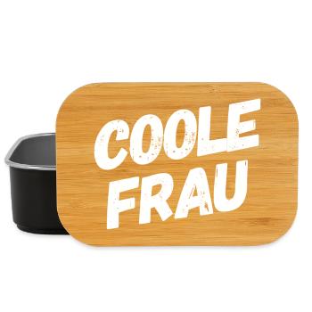 Femme cool drôle de dicton - Boîte à goûter - noir - Devant