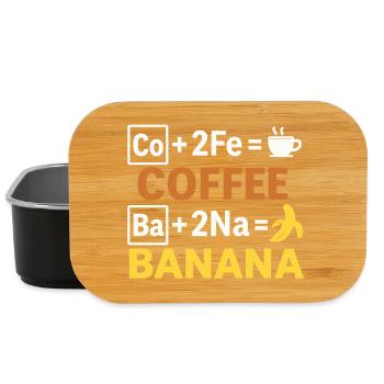 Coffee Banana Equation - Lunch Box - black - Front