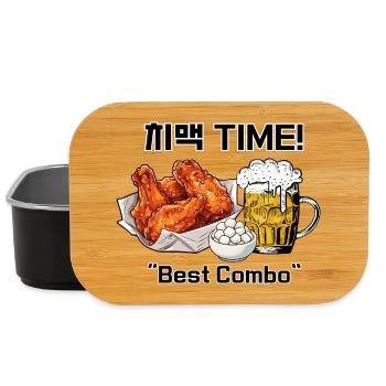 ChiMaek Time – Korean Chicken & Beer - Lunch Box - Schwarz - Vorne