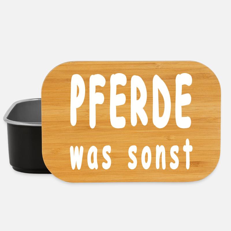 Pferde - Lunch Box - Schwarz
