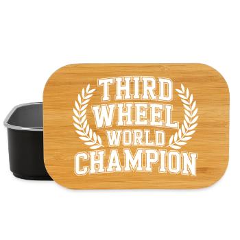 Champion du monde de la troisième roue du monde - Boîte à goûter - noir - Devant
