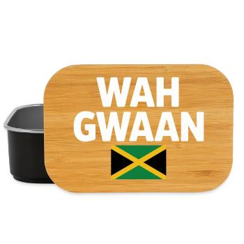 Wah Gwaan Jamaica Flag Tee - Lunch Box - black - Front