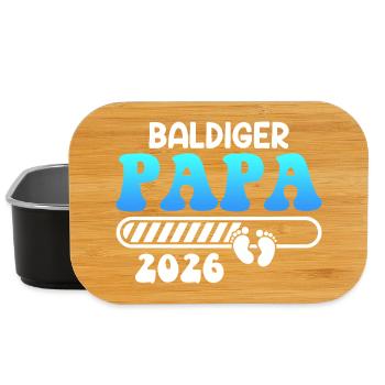 SOON DAD 2026 Fatherhood Funny - Lunch Box - black - Front