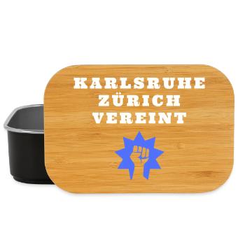 Karlsruhe Zürich vereint - Lunch Box - Schwarz - Vorne