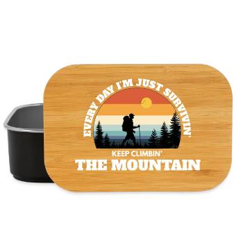 Weiter den Berg erklimmen – Deep Adventure Sunset - Lunch Box - Schwarz - Vorne