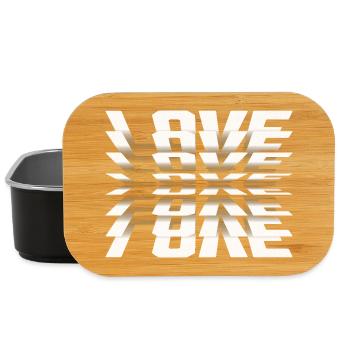 Spiegel Love Illusion Typo - Lunch Box - Schwarz - Vorne