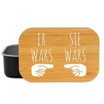 C’était lui, c’était elle - Boîte à goûter - noir - Devant