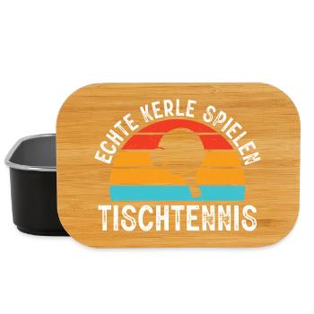 Tischtennis Outfits Tischtennisspieler Geschenke  - Lunch Box - Schwarz - Vorne