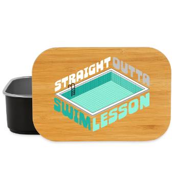 Schwimmlehrer Straight Outta Swim Lesson - Lunch Box - Schwarz - Vorne