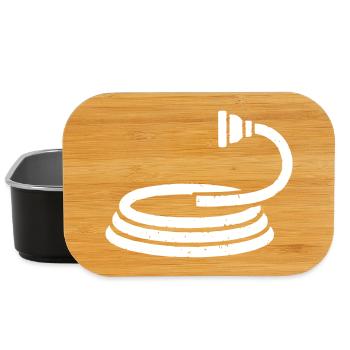 Fire Hose Water Garden Vector - Lunch Box - black - Front