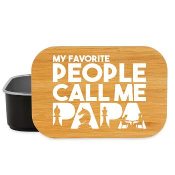 My Favorite People Call Me Papa Chess Player - Lunch Box - black - Front