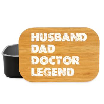 Hero Combo Husband Father Doctor - Lunch Box - black - Front