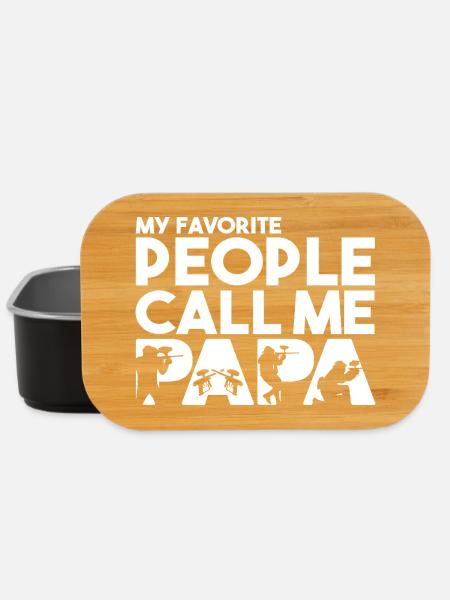 Lieblingsleute nennen mich Papa Paintball Dad - Lunch Box - Schwarz