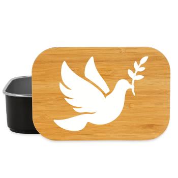 Foi de la Paix de la Colombe - Boîte à goûter - noir - Devant