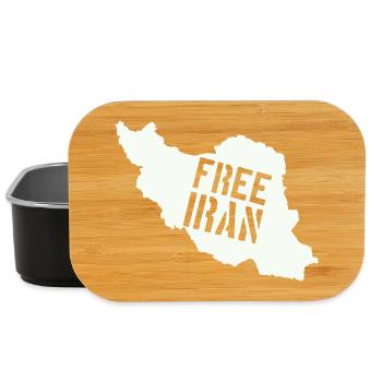 Iran Freiheit Free Iran - Lunch Box - Schwarz - Vorne