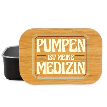 Pumpen is meine Medizin - Lunch Box - Schwarz - Vorne