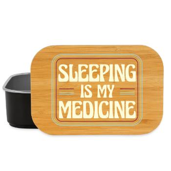 Sleeping is my medicine - Lunch Box - Schwarz - Vorne