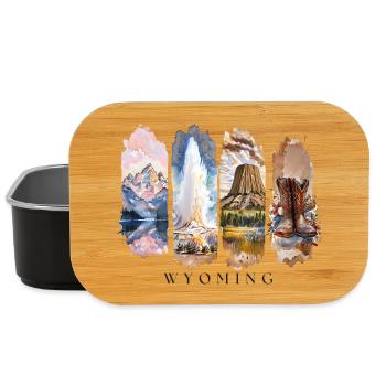 Wyoming USA Tour – Nature, Adventure, Yellowstone - Lunch Box - black - Front