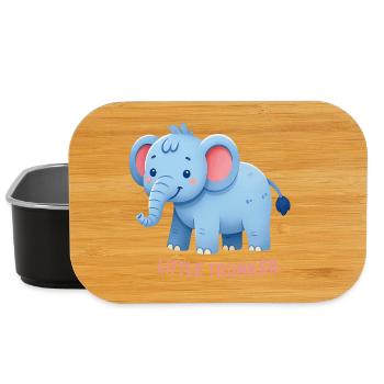 Rosa Ohr-Elefant - Lunch Box - Schwarz - Vorne