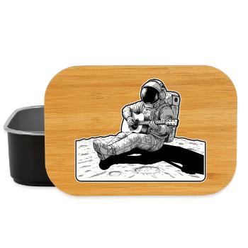 Astronautenmusik Gitarrenmond - Lunch Box - Schwarz - Vorne