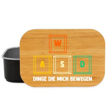 Zocken Computerspieler Zocker Gaming Gamer - Lunch Box - Schwarz - Vorne