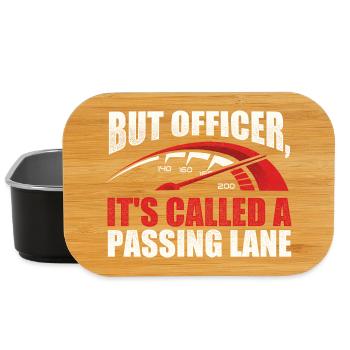 Its Called A Passing Lane Racing - Lunch Box - black - Front