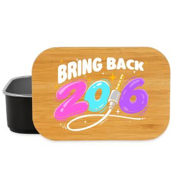 Bring Back 2016 Nostalgia Y2K Vibes - Lunch Box - black - Front