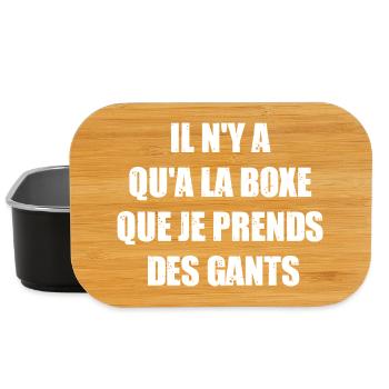 NUR IM BOXEN NEHME ICH HANDSCHUHE! - Lunch Box - Schwarz - Vorne