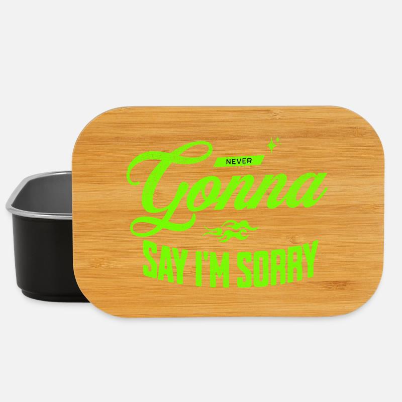 Never Gonna Say I’m Sorry - Lunch Box - Schwarz