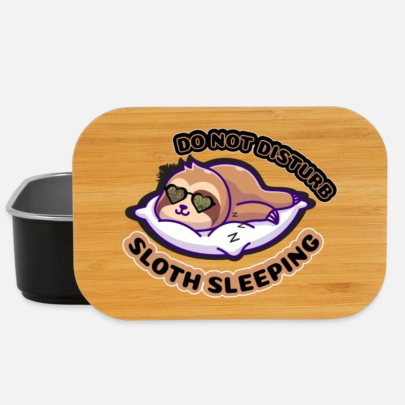 Do Not Disturb Faultier Schlaf - Lunch Box - Schwarz