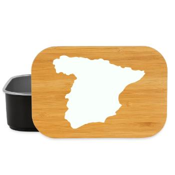 Spain Maps Silhouette Design - Lunch Box - black - Front