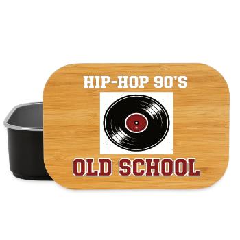 Hip Hop 90s Old School DJ Vinyl - Lunch Box - black - Front