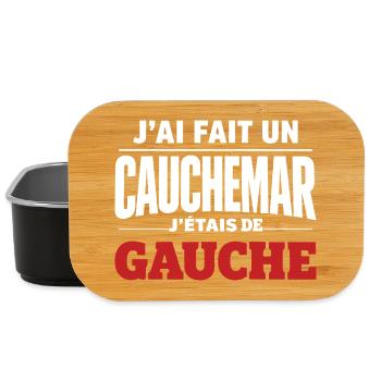 j'ai fais un cauchemar j'étais de gauche - Boîte à goûter - noir - Devant