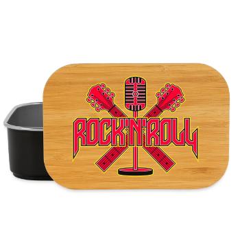 Rock 'n' Roll Retro-Mikrofon mit Gitarren - Lunch Box - Schwarz - Vorne