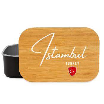 Istanbul Turkey, elegant design Istanbul - Lunch Box - black - Front