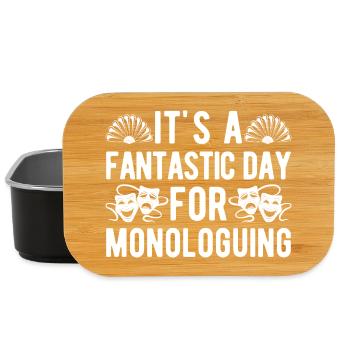Theater Fantastic Day For Monologuing Actor - Lunch Box - Schwarz - Vorne