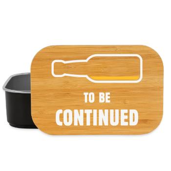 To Be Continued (Bier / Bierchen / NEG 2C) - Lunch Box - Schwarz - Vorne