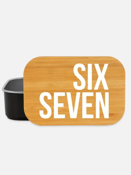 67 texte « six sept » - Boîte à goûter - noir