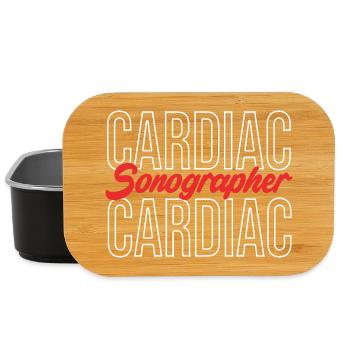 Kardiogramm Kardiographie Sonographie Ultraschall - Lunch Box - Schwarz - Vorne
