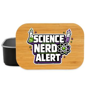 Science Nerd Alert Motive - Lunch Box - black - Front