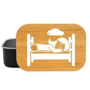 Schlafen Müde - Lunch Box - Schwarz - Vorne